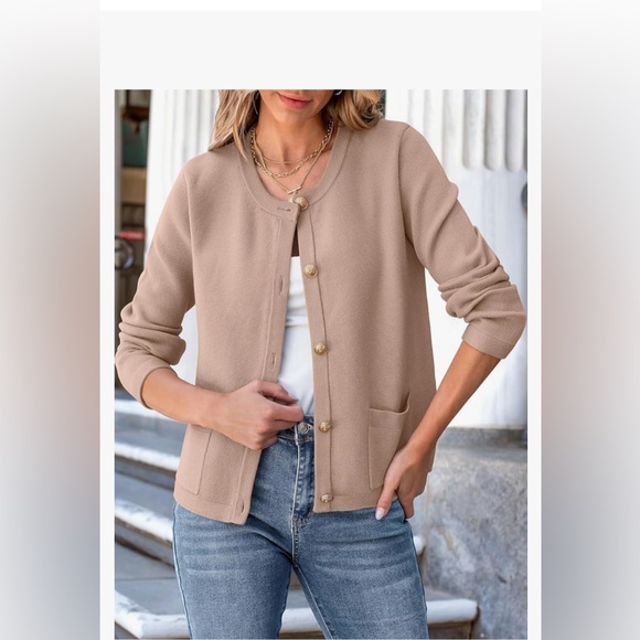 NWT ANRABESS Women’s Cardigan Sweater Button Down size small - Picture 2 of 5